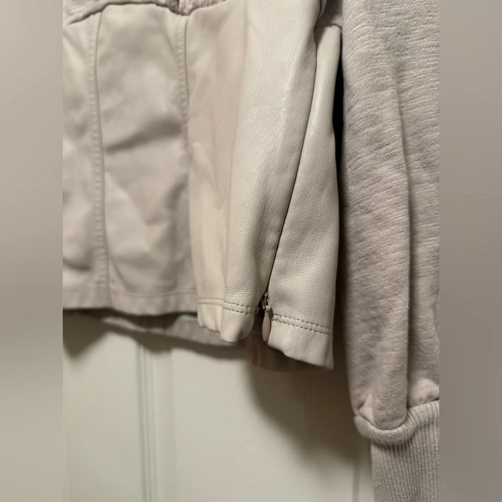 Anthropologie Women’s Pilcro Faux Leather Corset Sweater - Picture 6 of 15